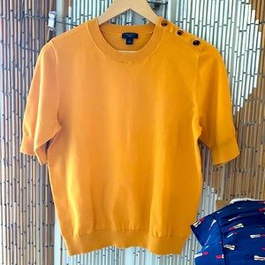 Sunflower yellow short sleeved sweater